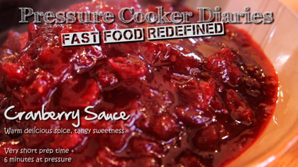 Homemade cranberry sauce