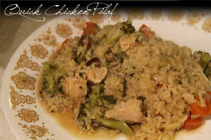 Quick Chicken Rice Pilaf