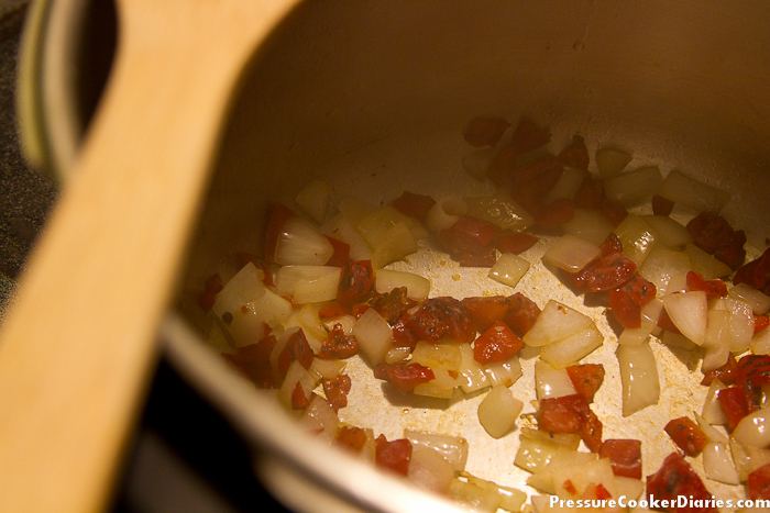 Baja pork loin recipe - onions