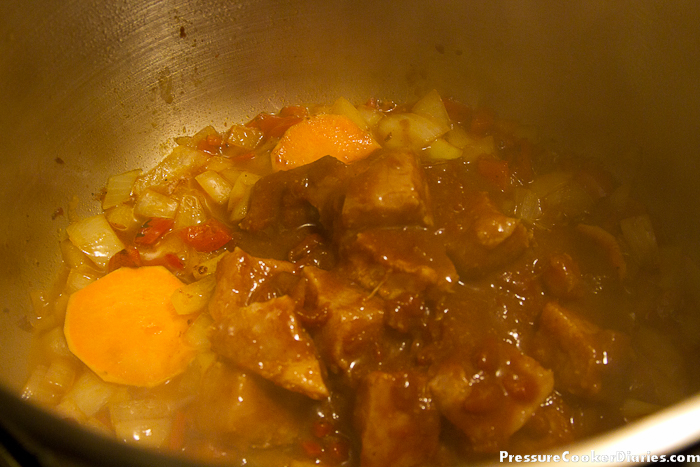 Baja Pork loin recipe - add pork