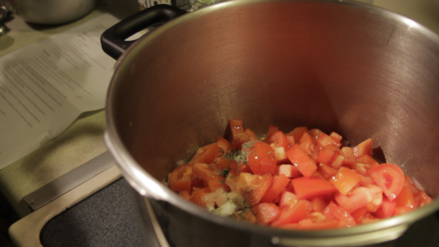 Tomato soup recipe - Add ingredients
