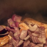 Brown the meat and onions